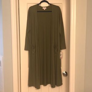 LuLaRoe Olive green modal Sarah cardigan